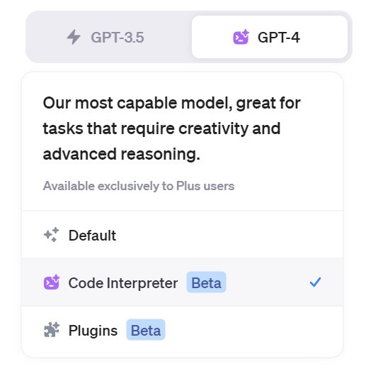  Code Interpreter as a plugin 